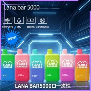 LANA BAR5000口可充电拋棄式一次性電子煙(3.0%)